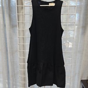 Nation LTD Black Sleeveless Tiered Midi Dress